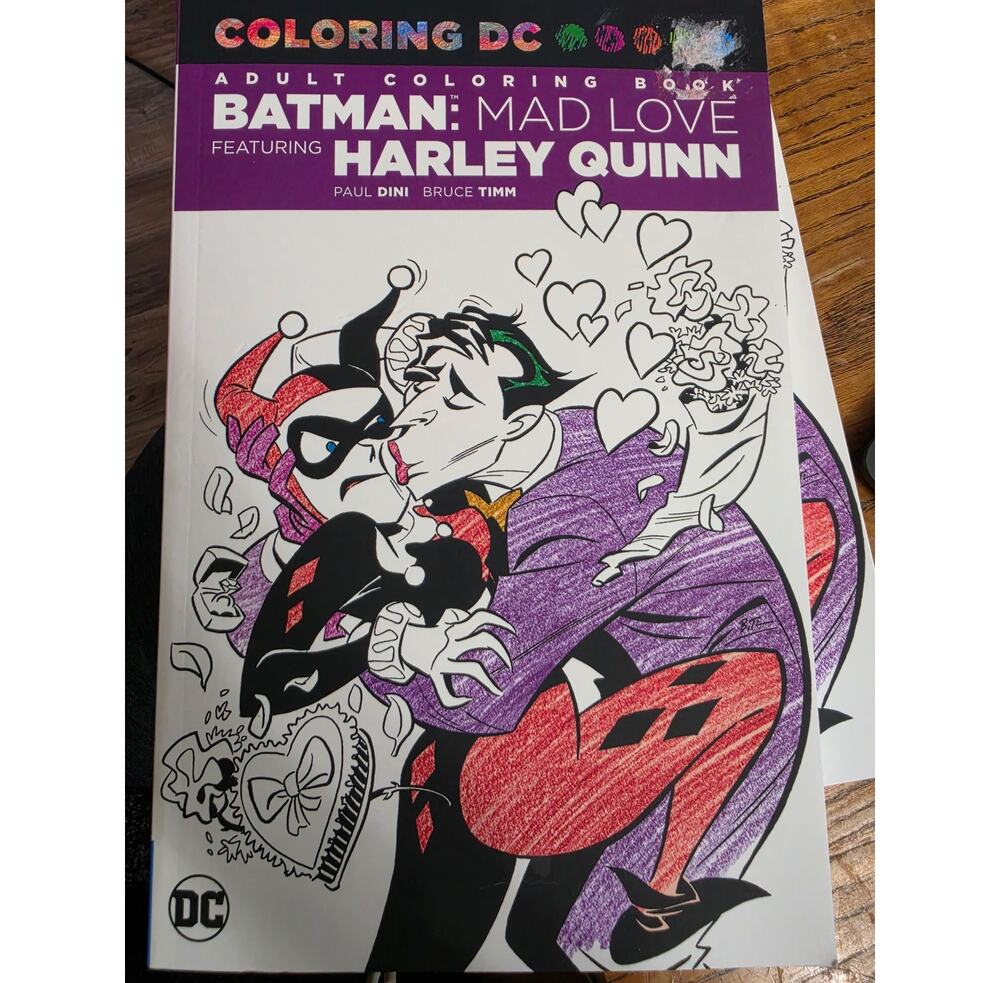 Coloring DC Batman Mad Love Harley Quinn Dini Timm